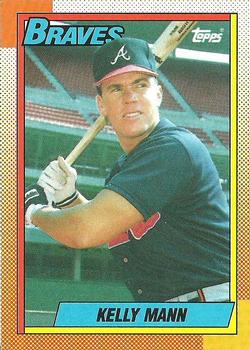 1990 Topps #744 Kelly Mann Front