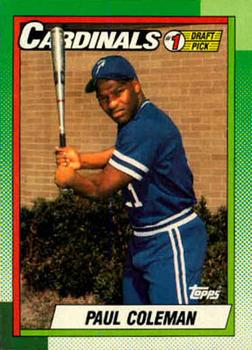 1990 Topps #654 Paul Coleman Front