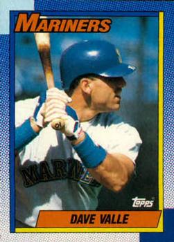 1990 Topps #76 Dave Valle Front