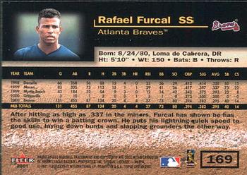 2001 Fleer Triple Crown #169 Rafael Furcal Back