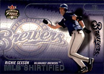 2003 Fleer Focus Jersey Edition - MLB Shirtified #15MLB Richie Sexson Front
