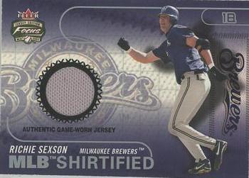 2003 Fleer Focus Jersey Edition - MLB Shirtified Game Jersey #MLB-RS Richie Sexson Front