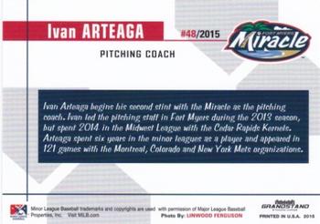 2015 Grandstand Fort Myers Miracle #NNO Ivan Arteaga Back