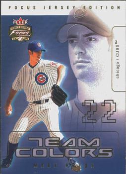 2003 Fleer Focus Jersey Edition - Team Colors #2TC Mark Prior Front