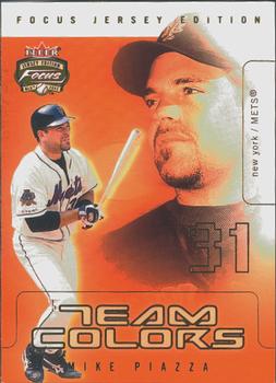 2003 Fleer Focus Jersey Edition - Team Colors #12TC Mike Piazza Front