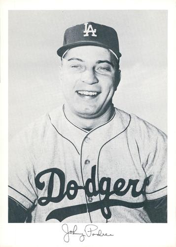1961 Danny Goodman Los Angeles Dodgers Set B #NNO Johnny Podres Front