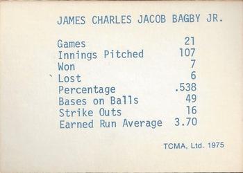 1975 TCMA 1946 Boston Red Sox (Red Names) #NNO Jim Bagby Back
