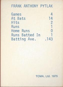 1975 TCMA 1946 Boston Red Sox (Red Names) #NNO Frank Pytlak Back