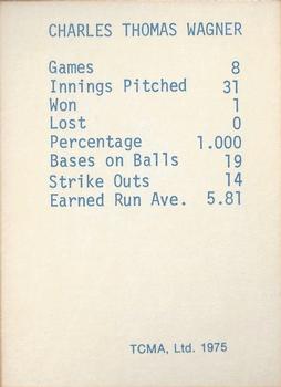 1975 TCMA 1946 Boston Red Sox (Red Names) #NNO Charlie Wagner Back