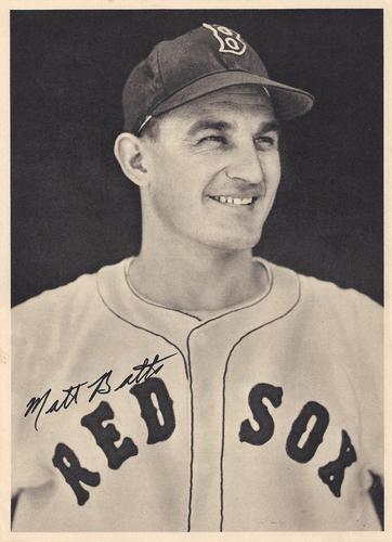 1950 Boston Red Sox Picture Pack #NNO Matt Batts Front