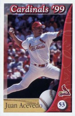 1999 St. Louis Cardinals Police #NNO Juan Acevedo Front