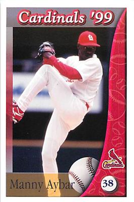 1999 St. Louis Cardinals Police #NNO Manny Aybar Front
