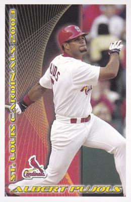 2003 St. Louis Cardinals Police #NNO Albert Pujols Front