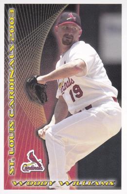 2003 St. Louis Cardinals Police #NNO Woody Williams Front