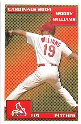2004 St. Louis Cardinals Police #NNO Woody Williams Front