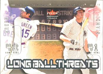 2003 Fleer Genuine - Long Ball Threats #8LB Shawn Green / Jason Giambi Front