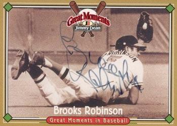 1997 Jimmy Dean Great Moments #NNO Brooks Robinson Front