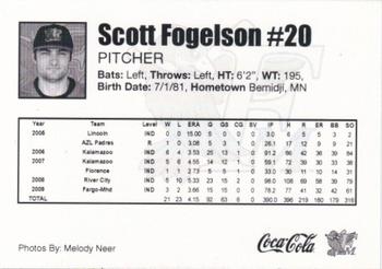 2010 Fargo-Moorhead RedHawks #NNO Scott Fogelson Back