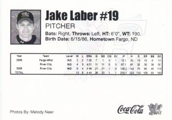 2010 Fargo-Moorhead RedHawks #NNO Jake Laber Back