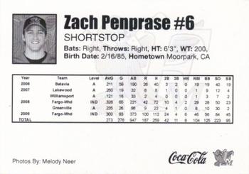 2010 Fargo-Moorhead RedHawks #NNO Zach Penprase Back