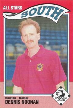 1990 SportsPrint Carolina League All-Stars #33 Dennis Noonan Front