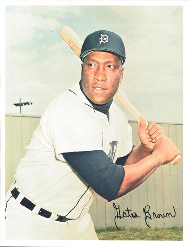 1966 Detroit Tigers Color Picture Pack B #NNO Gates Brown Front