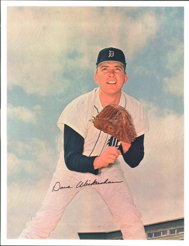 1966 Detroit Tigers Color Picture Pack B #NNO Dave Wickersham Front