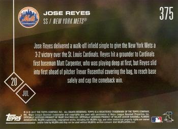 2017 Topps Now #375 Jose Reyes Back