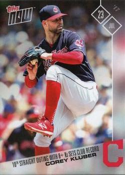 2017 Topps Now #384 Corey Kluber Front