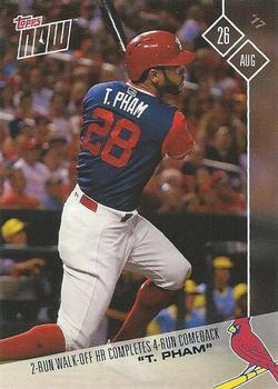 2017 Topps Now #524 Tommy Pham Front