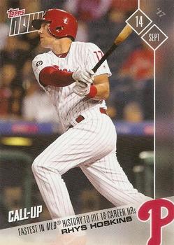 2017 Topps Now #604 Rhys Hoskins Front