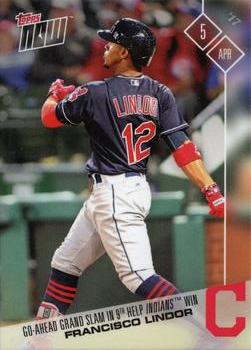 2017 Topps Now #12 Francisco Lindor Front