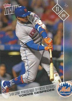 2017 Topps Now #36 Yoenis Cespedes Front