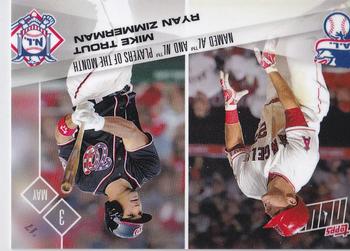 2017 Topps Now #109 Mike Trout / Ryan Zimmerman Front