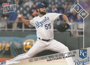 2017 Topps Now #111 Nathan Karns Front