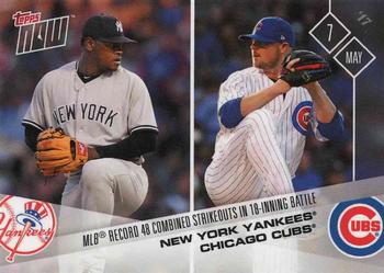 2017 Topps Now #122 New York Yankees / Chicago Cubs Front