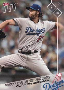 2017 Topps Now #210 Clayton Kershaw Front