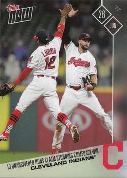 2017 Topps Now #295 Cleveland Indians Front