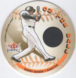 2003 Fleer Hardball - On the Ball Game Used #BB Barry Bonds Front