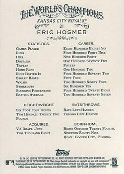 2017 Topps Allen & Ginter #21 Eric Hosmer Back