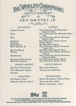 2017 Topps Allen & Ginter #24 Ken Griffey Jr. Back