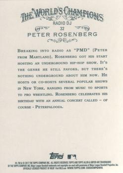 2017 Topps Allen & Ginter #32 Peter Rosenberg Back