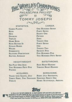 2017 Topps Allen & Ginter #61 Tommy Joseph Back