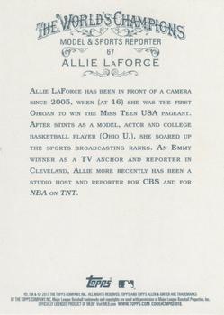 2017 Topps Allen & Ginter #67 Allie LaForce Back