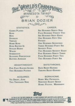 2017 Topps Allen & Ginter #77 Brian Dozier Back
