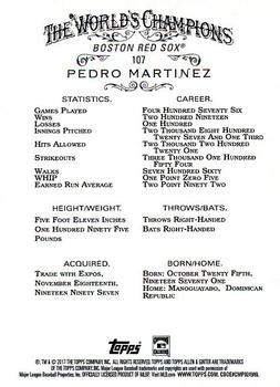 2017 Topps Allen & Ginter #107 Pedro Martinez Back