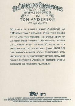 2017 Topps Allen & Ginter #142 Tom Anderson Back