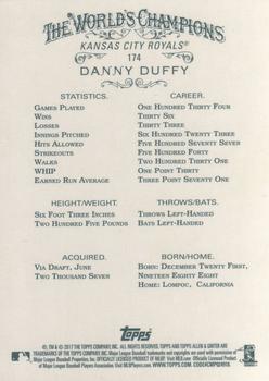 2017 Topps Allen & Ginter #174 Danny Duffy Back