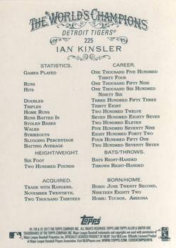 2017 Topps Allen & Ginter #225 Ian Kinsler Back