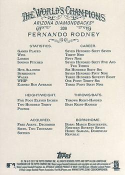 2017 Topps Allen & Ginter #309 Fernando Rodney Back